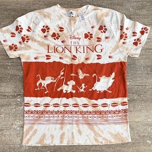 NWOT Disney all over print tie-dye the lion king graphic t-shirt
